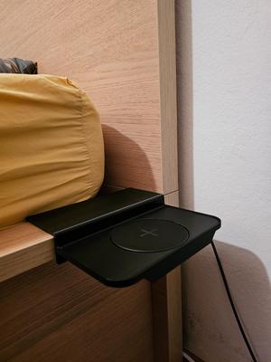 Bed Shelf for Smartphone Wireless Charging