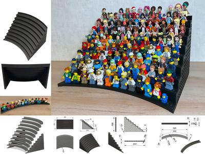 Brick Minifigure Grandstand var. for up to 117 Fig