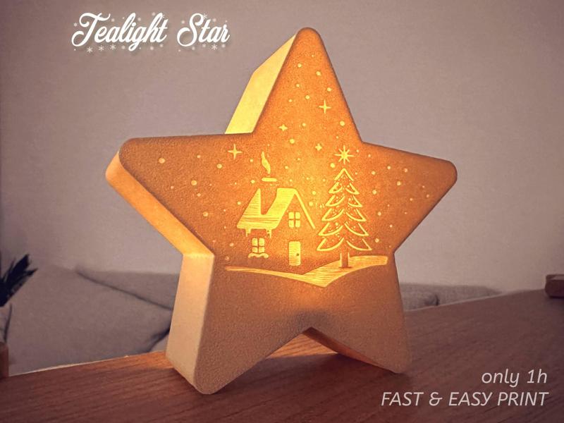 Star Tealight - Christmas Tree