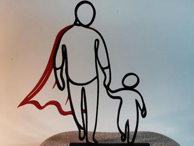 Super Dad Abstract Wall Art