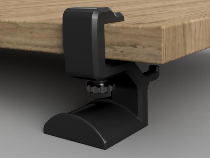 Desk Side Headphone Hanger Clamp Headset Stand