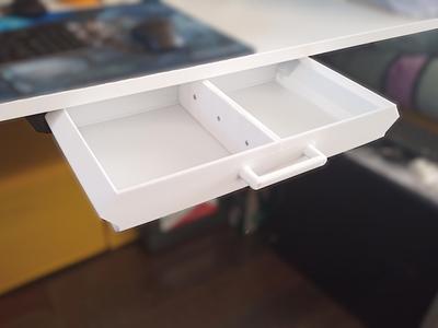 Double wide Underdesk Drawer fit for IKEA MITTZON