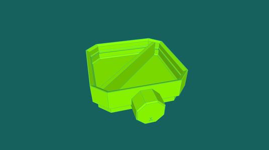 Remix of 1x1x0·25, Push Fit, No Base Holes, 1 Divide, Multigrid Bin