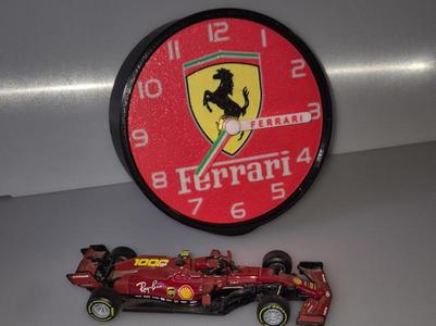 Ferrari F1 clock, on the table or the shelf