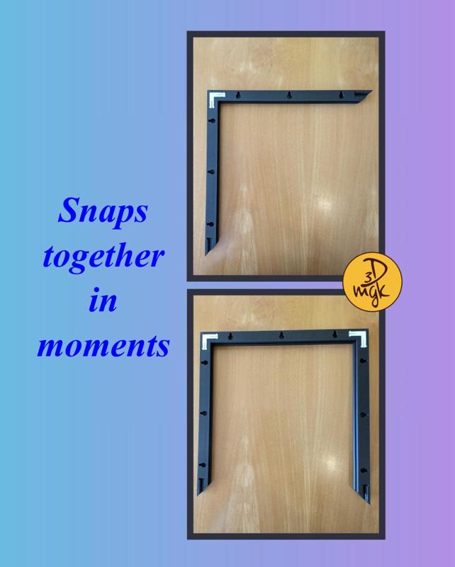 233 x 233mm Modular Picture Frame for Hueforge - TWIN SLOT