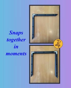 233 x 233mm Modular Picture Frame for Hueforge - TWIN SLOT