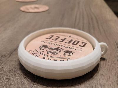 coffee cup coaster holder