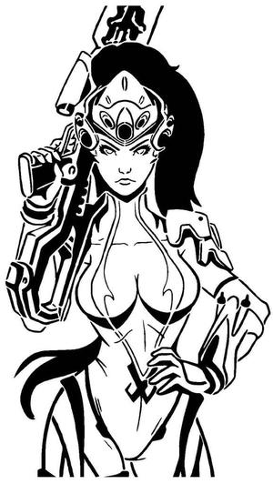Widowmaker stencil 2