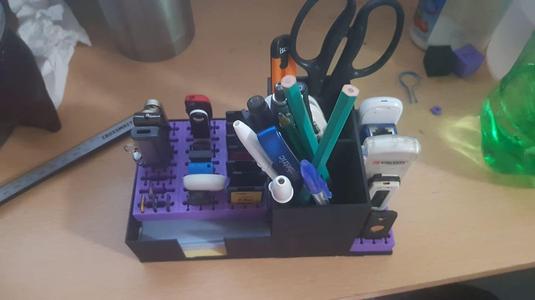 Office Organizer with pendrive USB micro SD post it