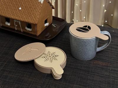 Cappuccino Art Stencil Set and Case