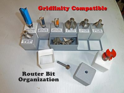 Router Bit Organization - Gridfinity Compatible 