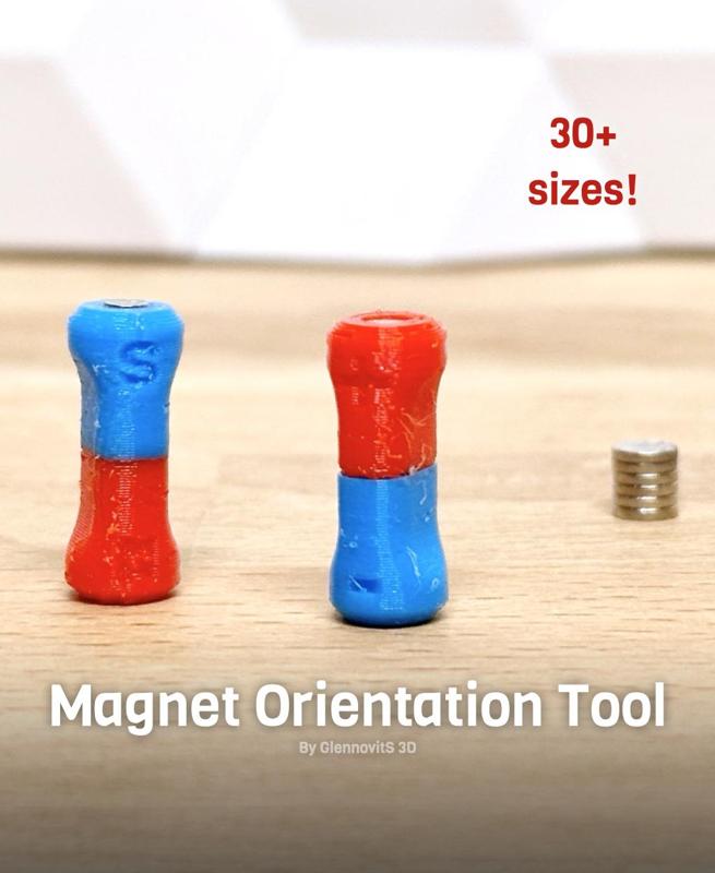 Magnet Orientation Tool (30+ sizes - quick print!)