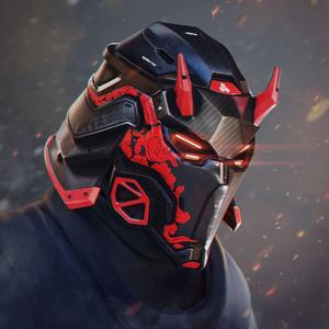 Cyber Samurai - cosplay helmet - DIGITAL FILE FOR 3D-PRINTING
