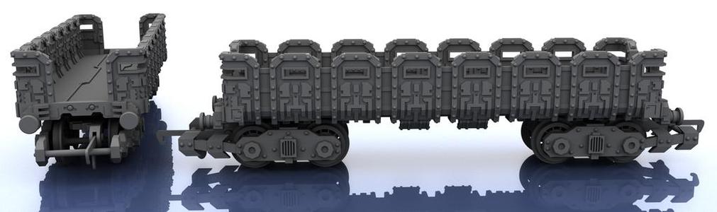 OO Train - Warhammer Style Troop Platform v1 M