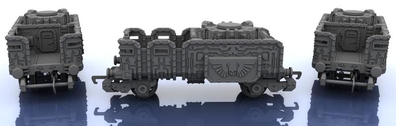 OO Train - Warhammer Style Troop Platform v3 S