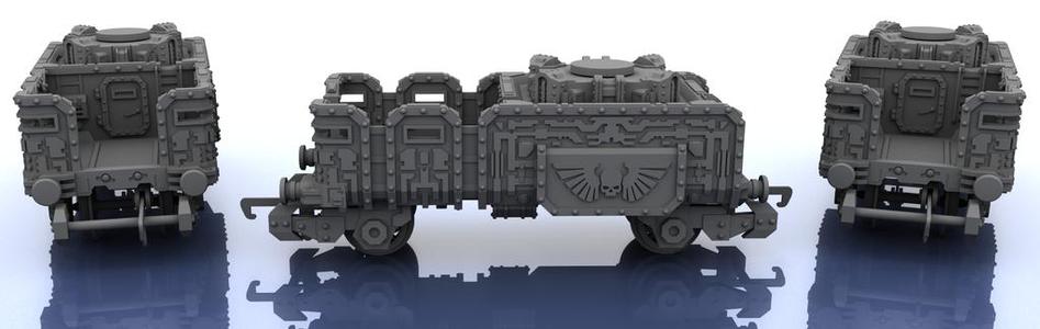 OO Train - Warhammer Style Troop Platform v3 S