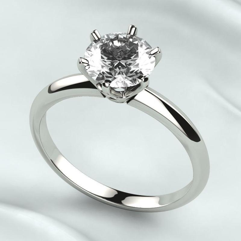 7mm Gemstone Tiffanys Style Gold Ring
