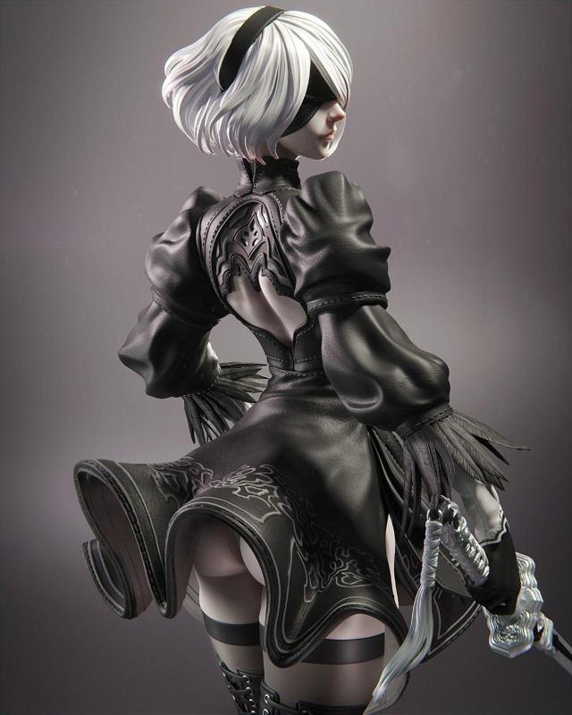 2b - Nier Automata 3D Print