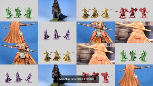 Adventurers Bundle 3D Model Collection