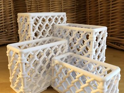 Chain Link Gridfinity Bin 1x2 60mm