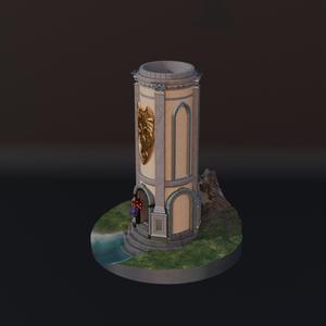 Dragon and Mountain Dice Tower  