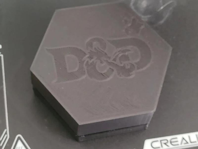 D&D dice case blank design lid   