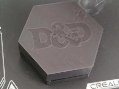 D&D dice case blank design lid   