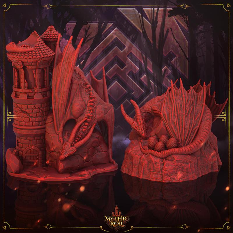 Dragon inspired Buildings| Mythic Roll