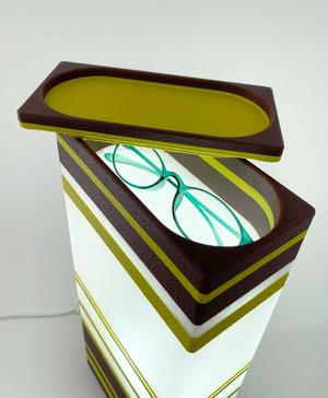 Table Lamp With Modular Illuminated Storage - Bedside Lamp