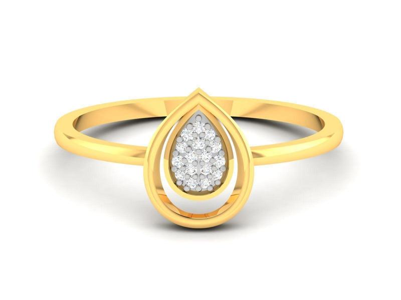 Women Diamond Ring 3dm render details