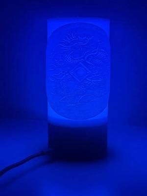Rotating Lithophane Lamp Shenmue Mirrors Theme   