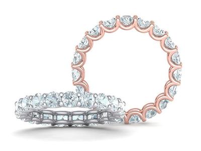 Diamond Eternity Ring 3d model version3