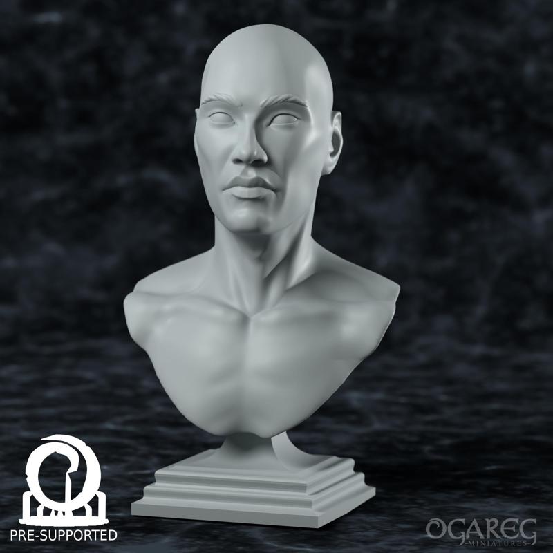 Academic Human bust, presupported