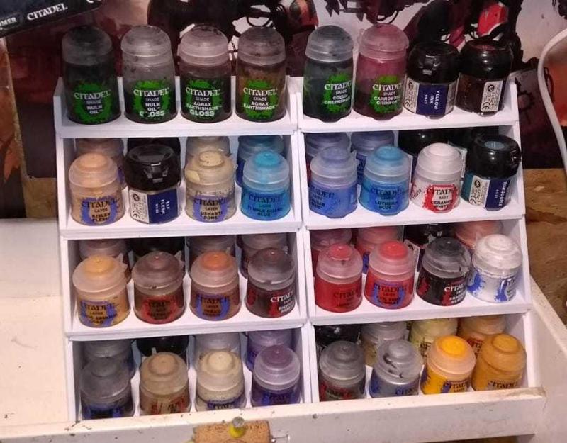Compact Paint Stand - 40 Paints - 15x15cm footprint