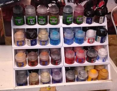 Compact Paint Stand - 40 Paints - 15x15cm footprint