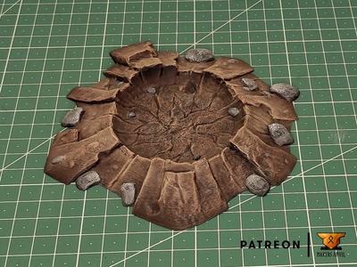 Crater terrain - Sample piece