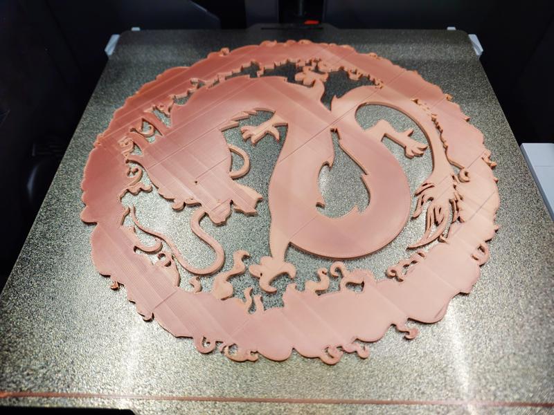 5 Layer Dragon Wall Art