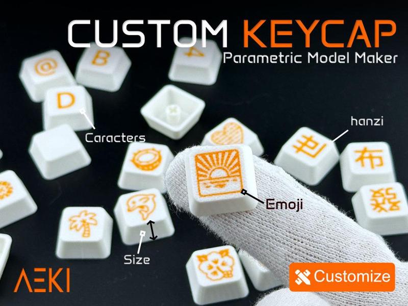 Customizable Keycaps