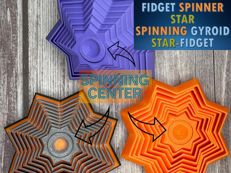 Spinning Polly-Star Fidget Toy