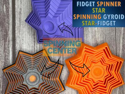 Spinning Polly-Star Fidget Toy