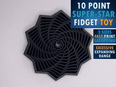 Expanded Sensory Fidget Star w/3 Sizes