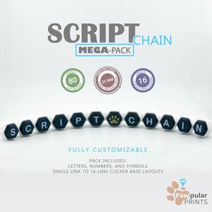 Script Chain MEGA-Pack - Fidget Keychain [Private Use Only]