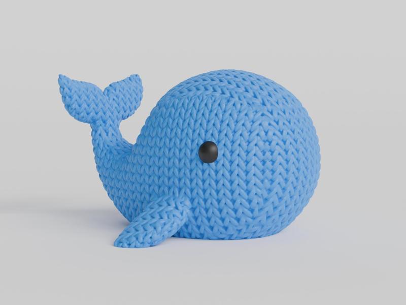 Knitted Whale