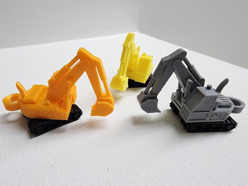 Mini Excavator Keychain