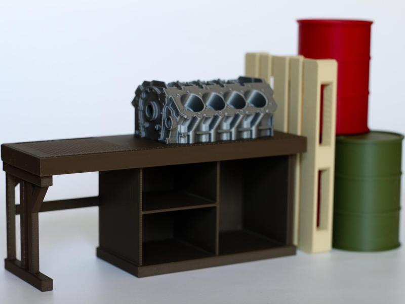 Miniature Workbench for diorama - 1:12