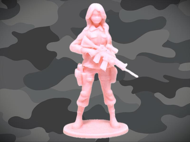 Pink Army Girl 6