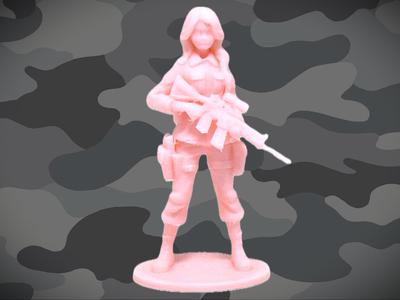 Pink Army Girl 6