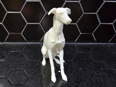 Whippet Statue