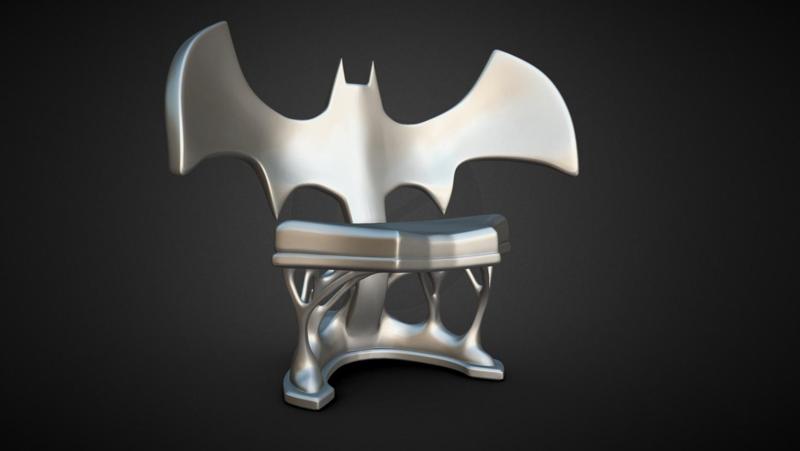 dolhouse Bat chair beautiful decor goth design