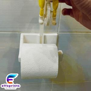 Easter Chick Egg Riding On Toilet Paper Hanger Gadget